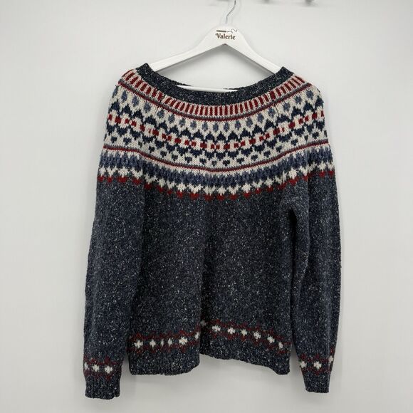 St. John’s Bay Fair Isle Acrylic Wool Blend Crewneck Knit Sweater Size XL - Picture 1 of 11